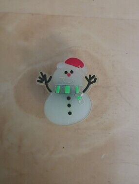 10 for $10 Jibbitz Croc Charm - Luminous Snowman w/ Hat & Scarf Christmas - Glow